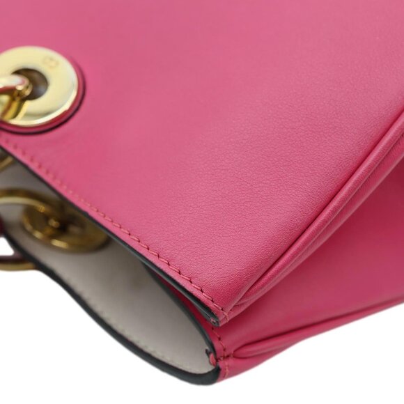 Christian Dior  Diorissimo Medium Calfskin Leather Tote Bag Fuchsia - Picture 7 of 15